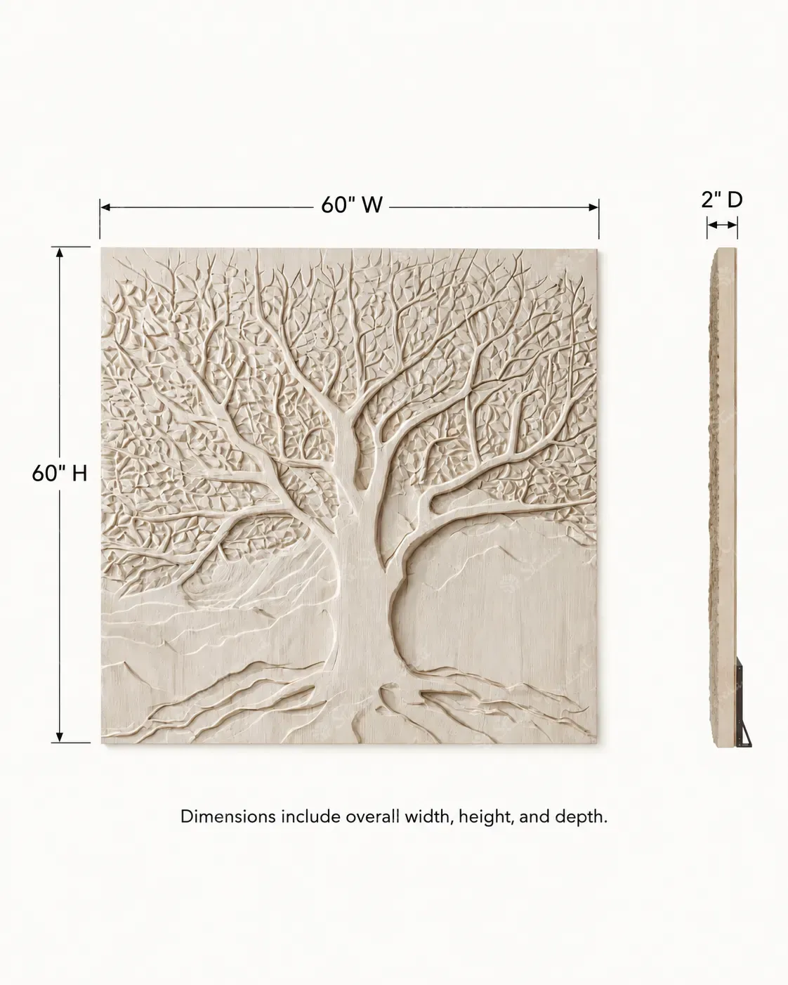 Tree of Life Textured Wall Relief - Image 5