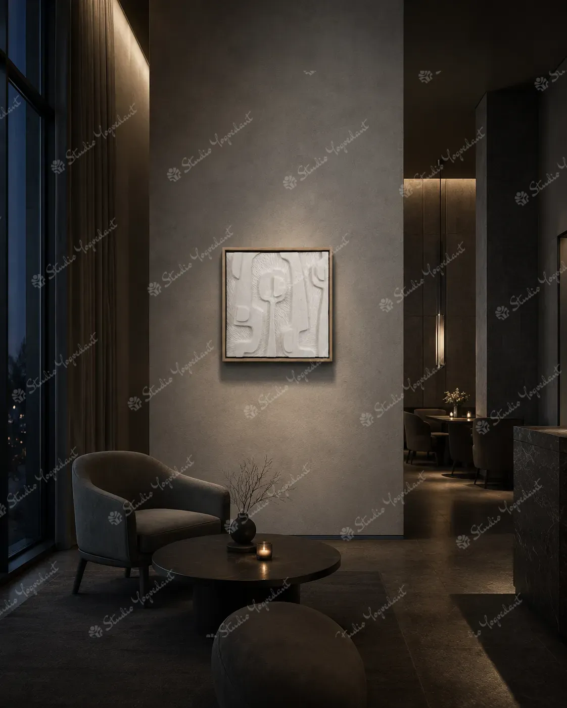 Aurora Framed Relief Panel - Image 9
