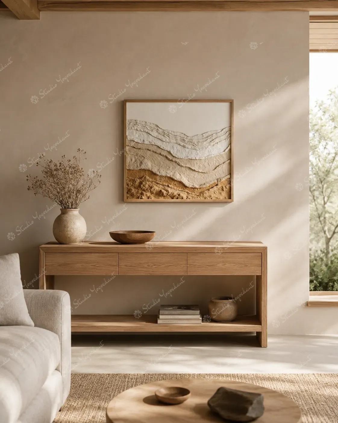 Layered Sandstone Landscape Panel - Image 8