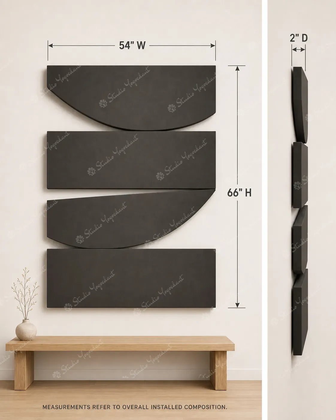 Architectural Half-Moon Wall Relief - Image 5