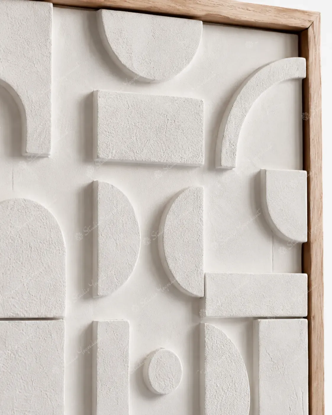 Black and White Graphic Relief Pair - Image 2