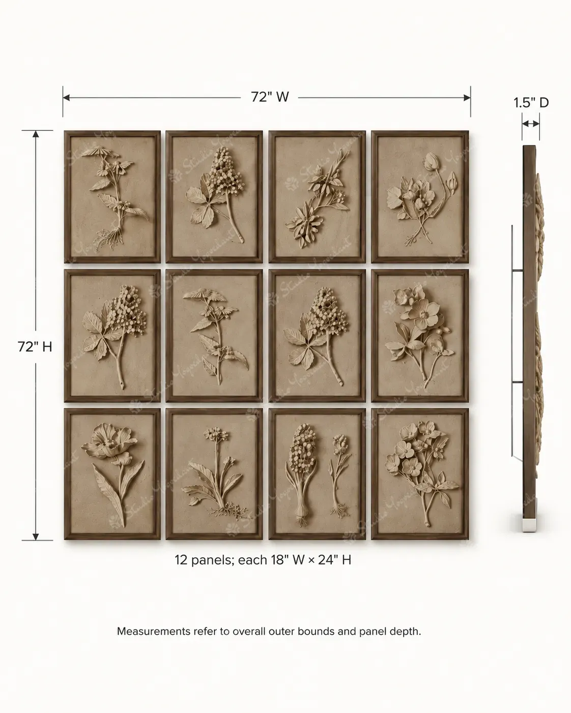 Mini Botanical Relief Grid - Image 5
