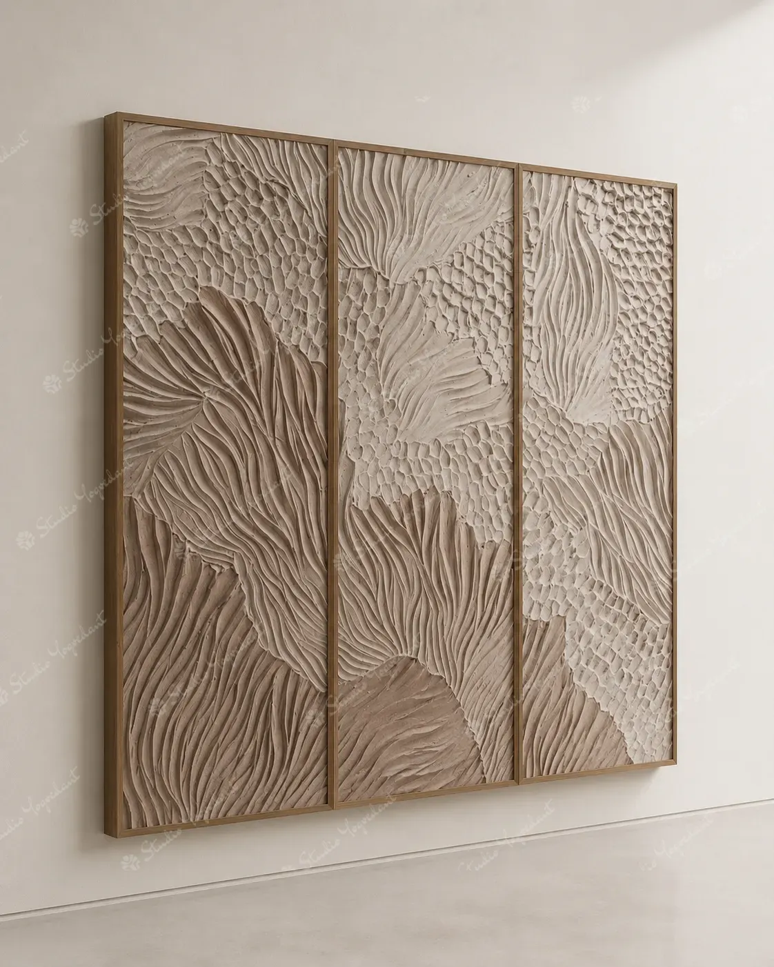 Botanical Fan Relief Wall Panels - Image 7