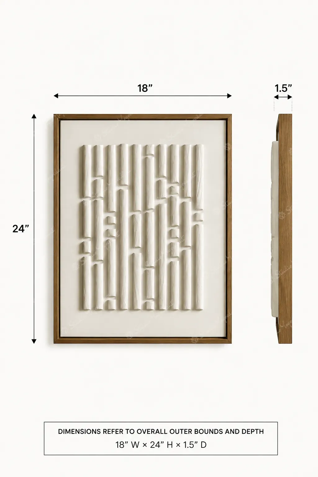 Vertical Reed Line Artwork - Image 4