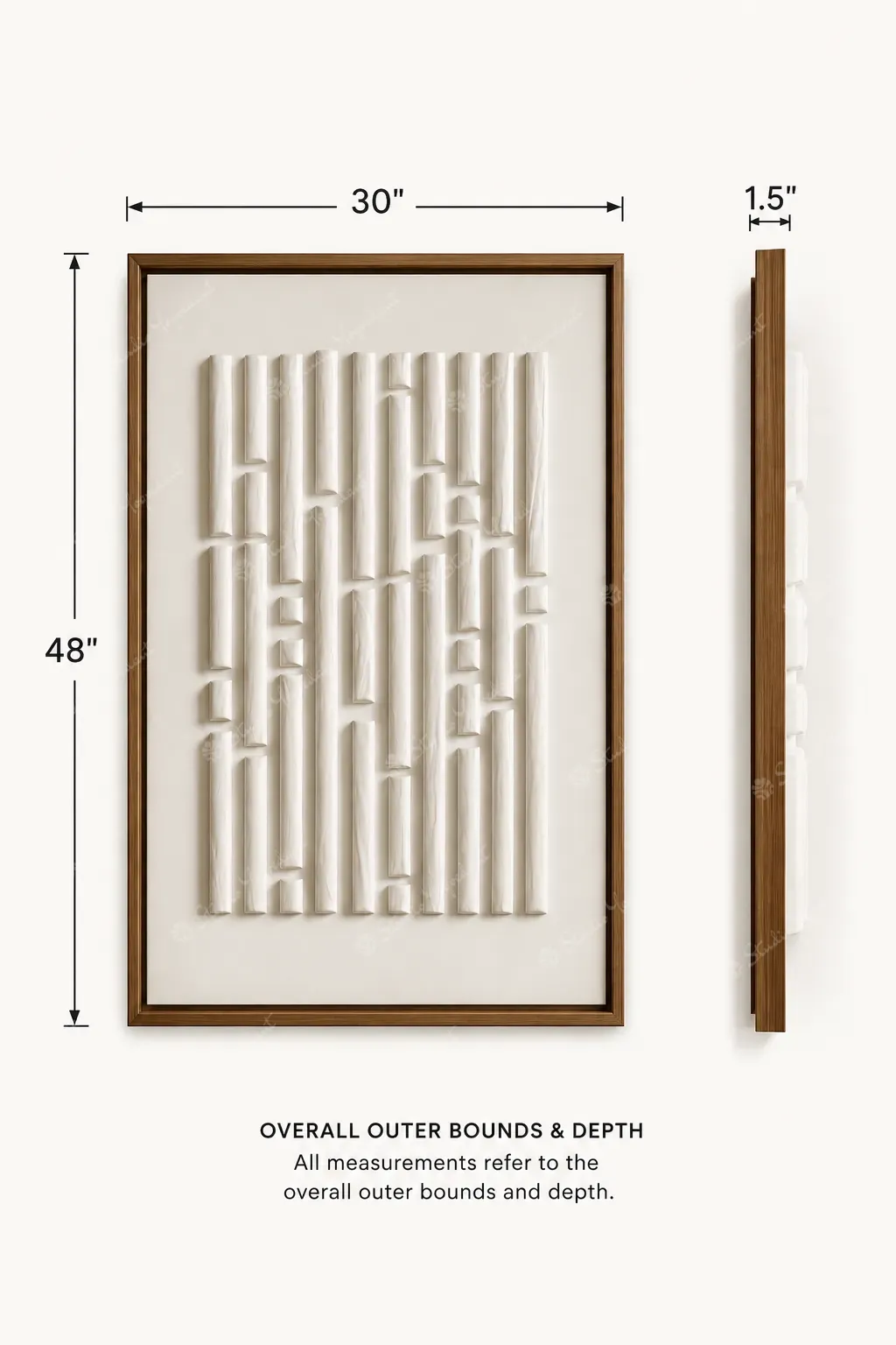 Vertical Reed Line Artwork - Image 6