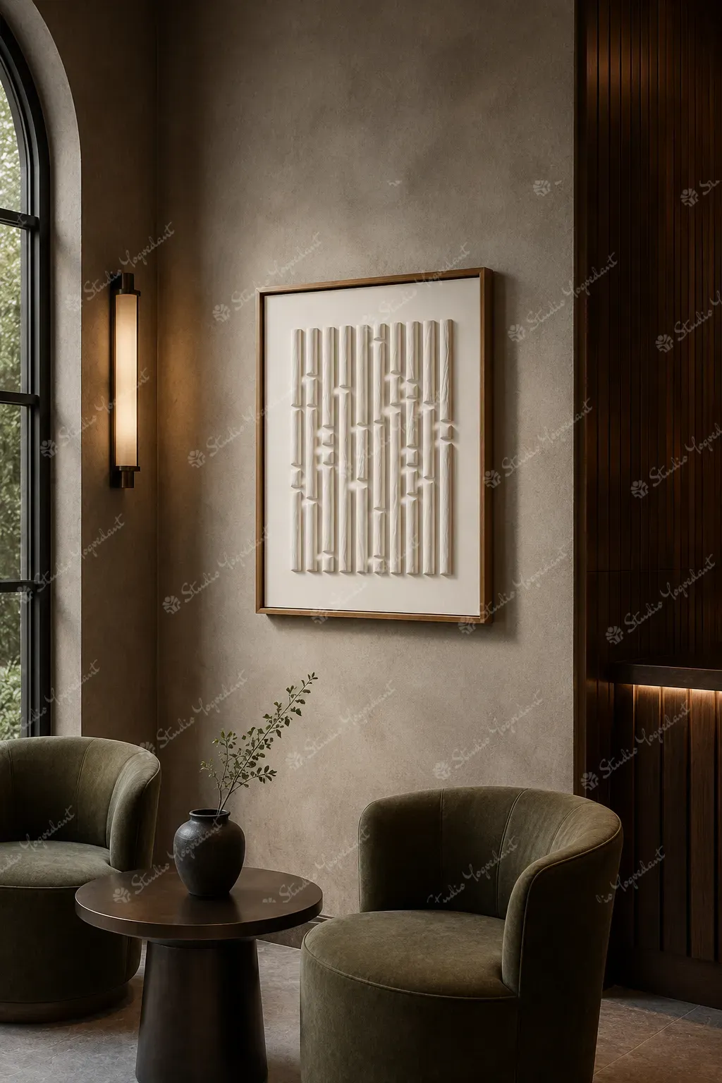 Vertical Reed Line Artwork - Image 9