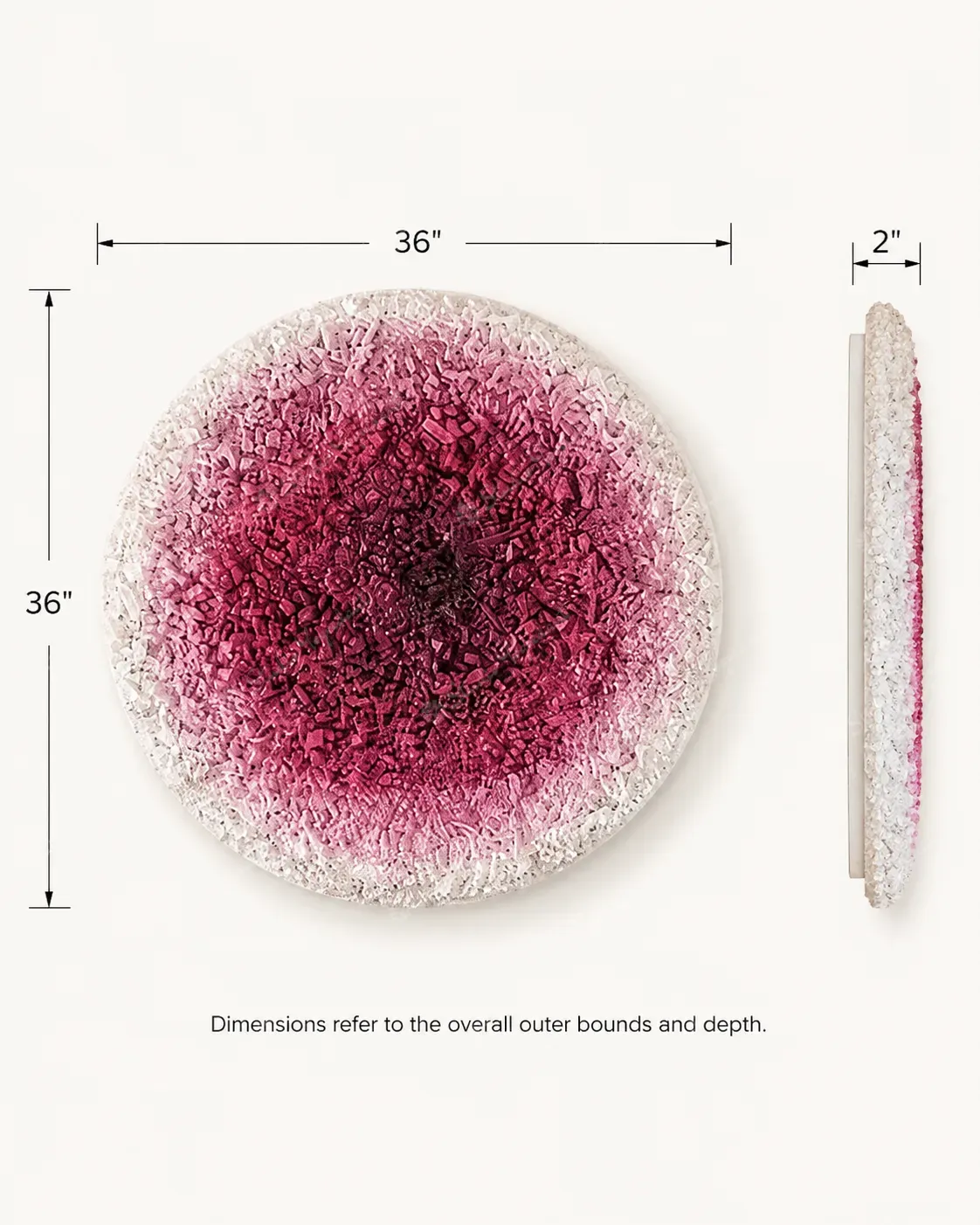 Blush Burst Circular Wall Art - Image 5