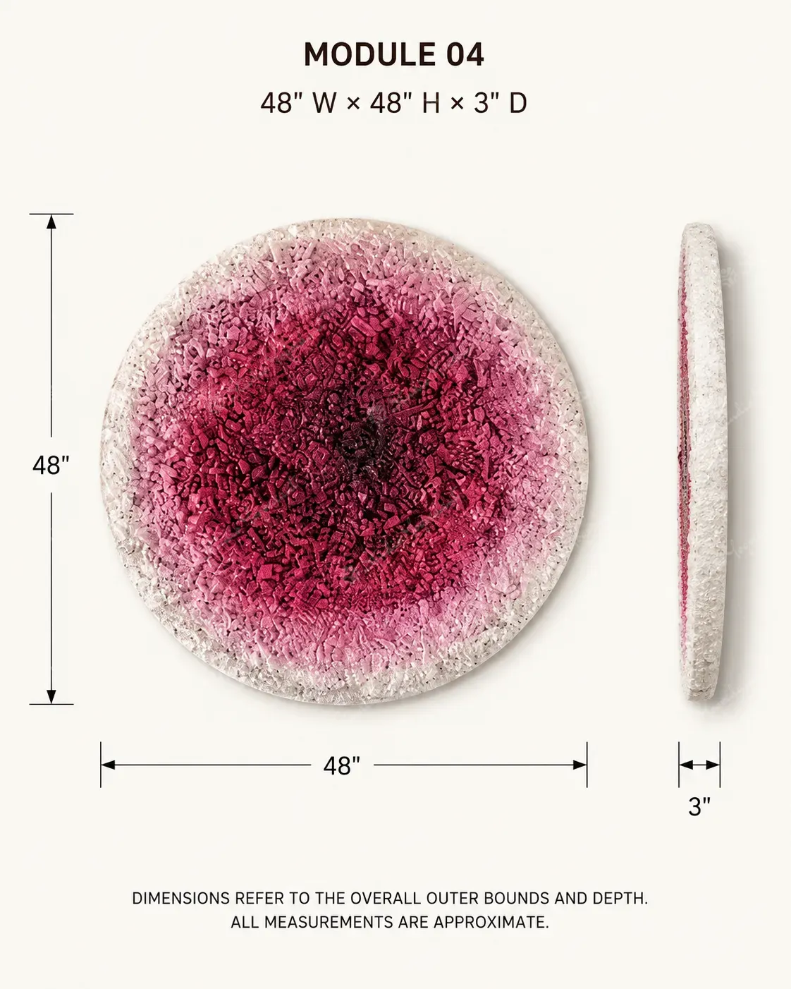 Blush Burst Circular Wall Art - Image 6