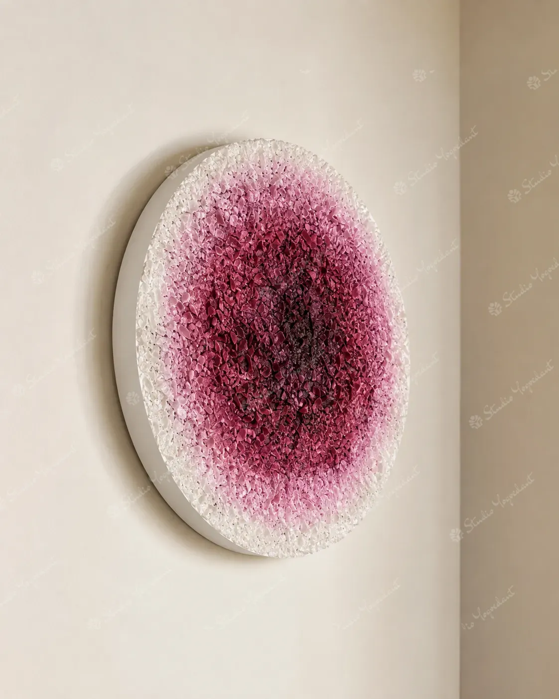 Blush Burst Circular Wall Art - Image 7