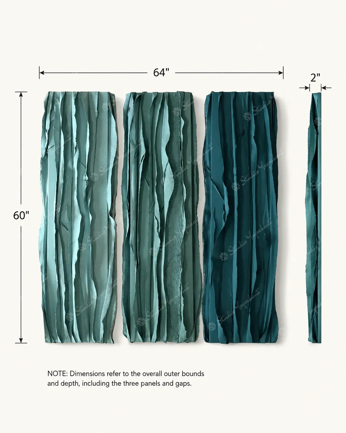 Teal Vertical Flow Relief Set - Image 6