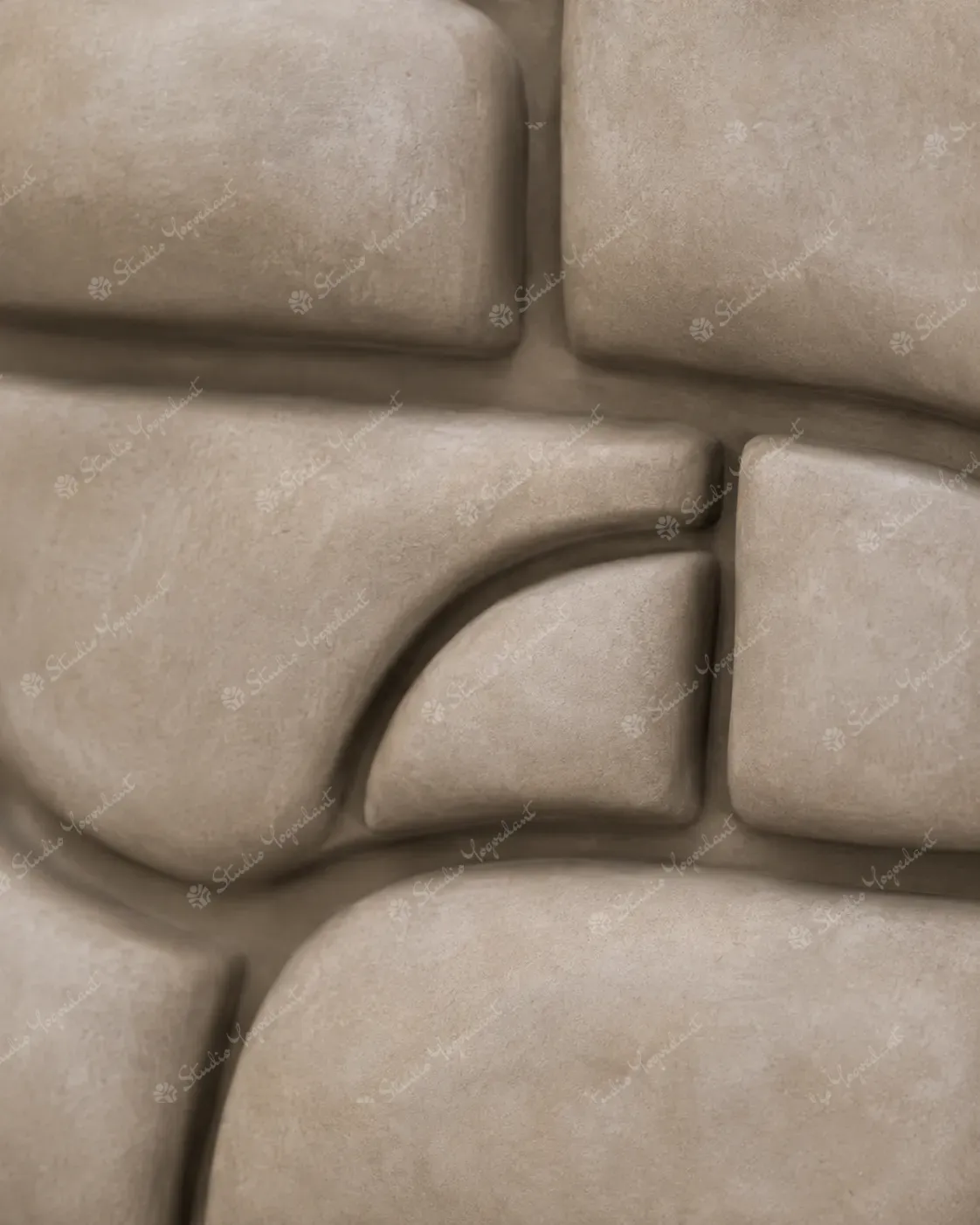 Abstract Plaster Relief wall art - Image 2
