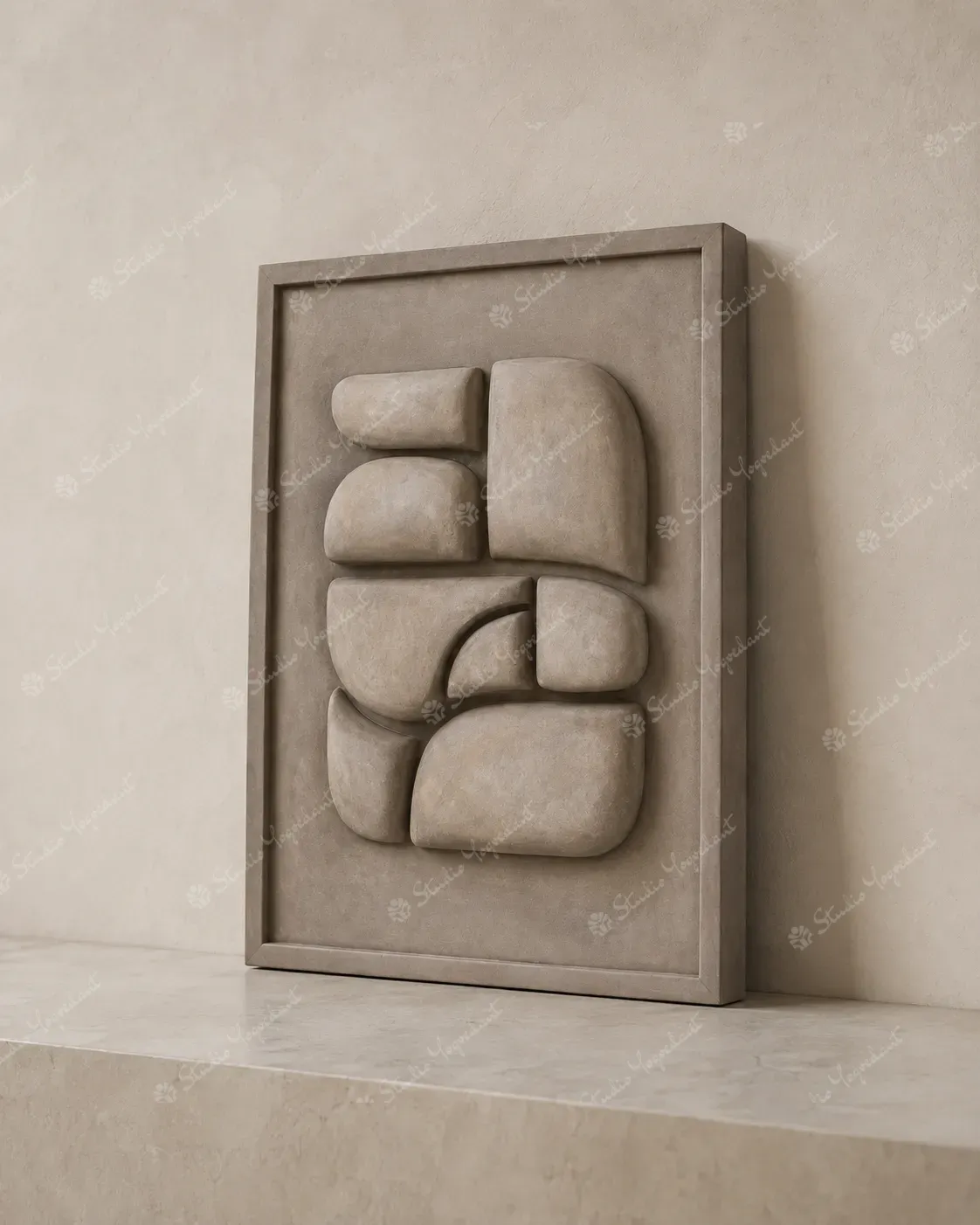 Abstract Plaster Relief wall art - Image 7