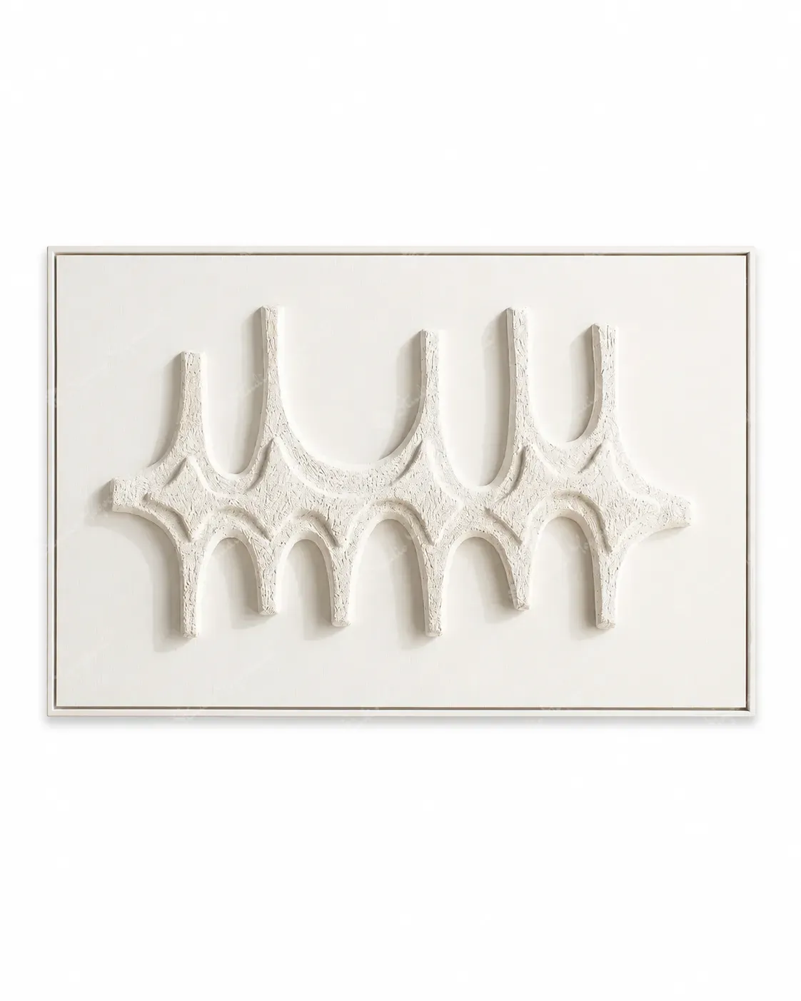 White Arcade Relief Panel
