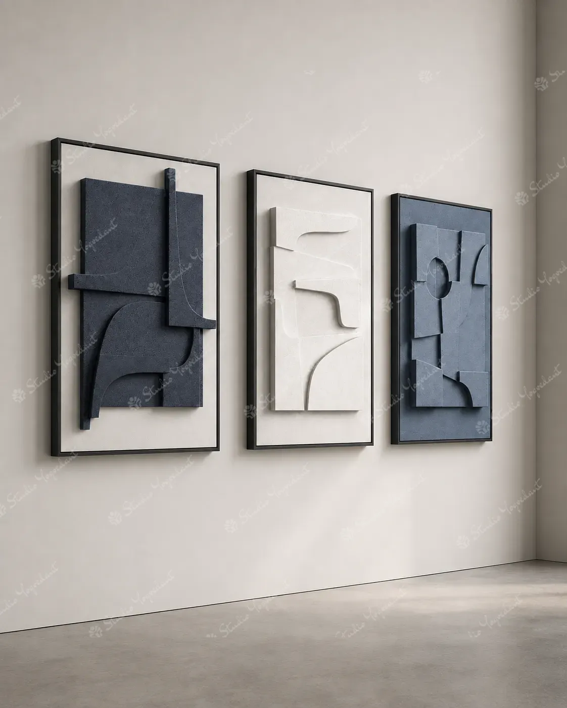 Monochrome Relief Wall art - Image 6