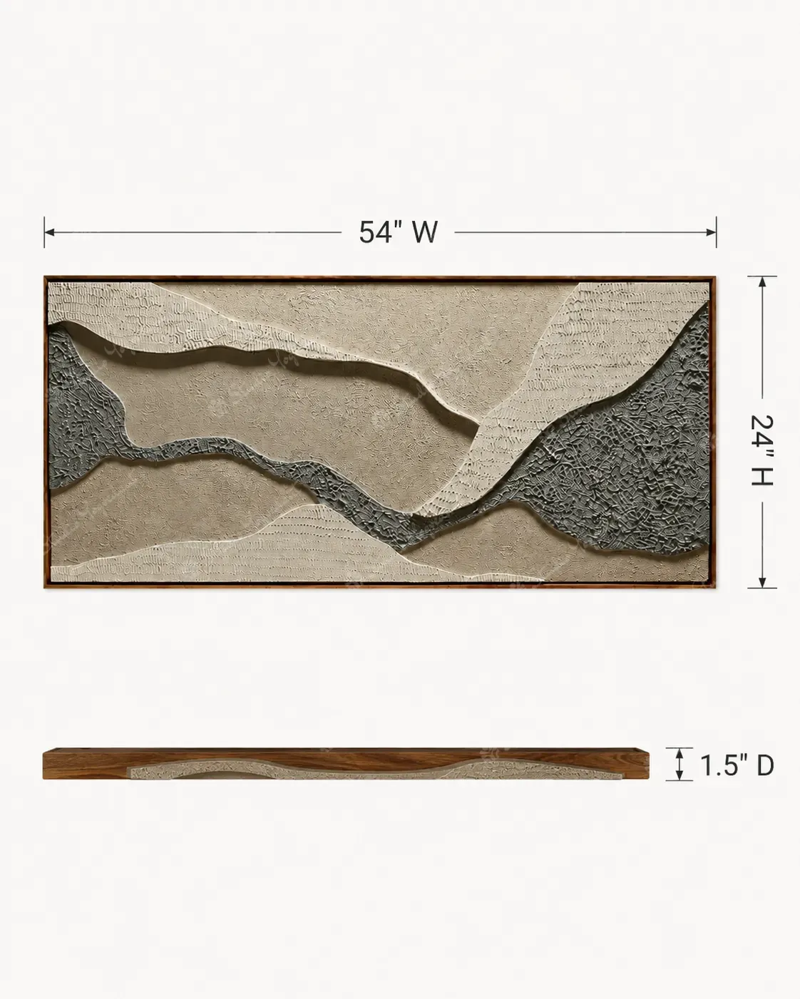 Layered Stone Landscape Relief - Image 4