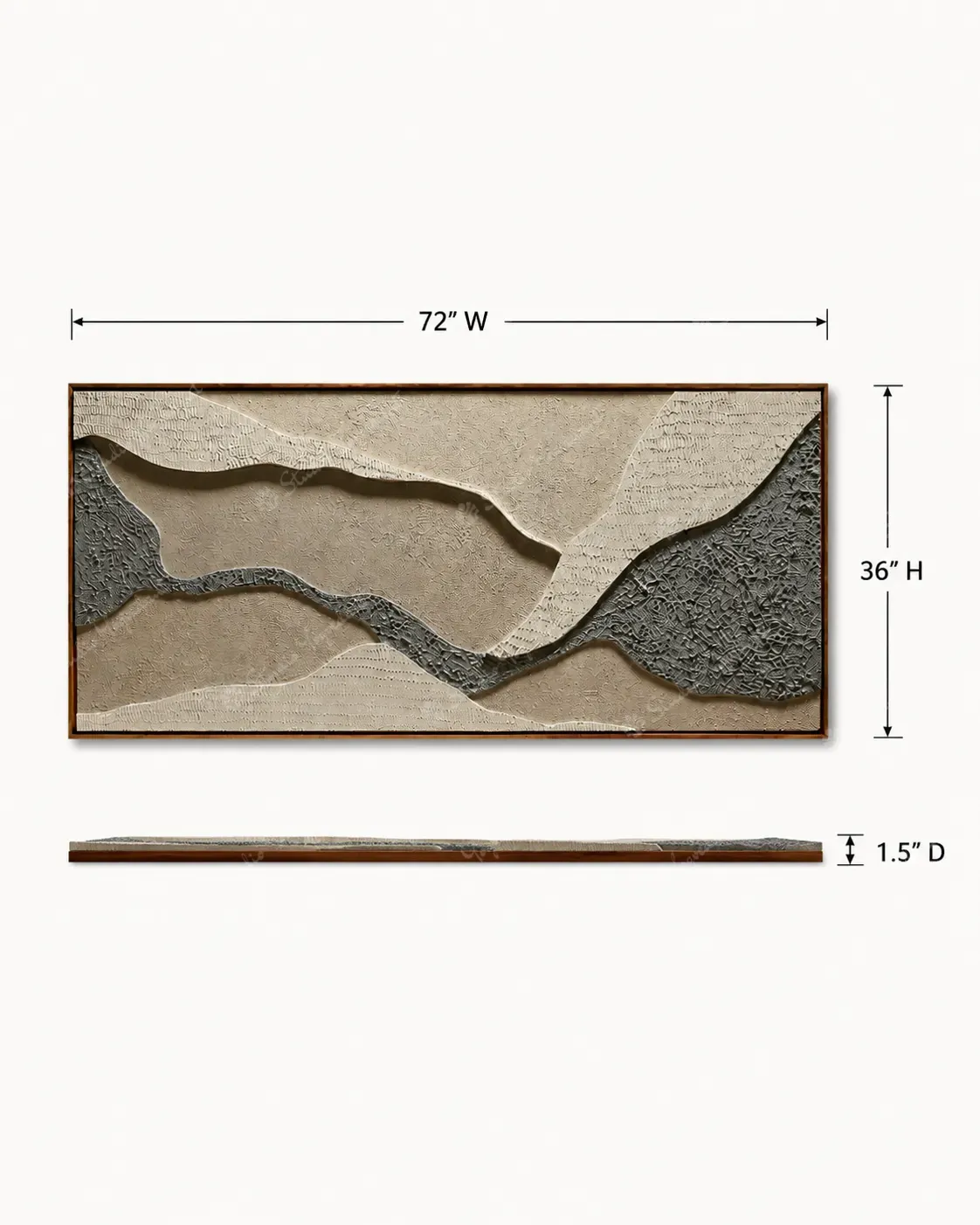 Layered Stone Landscape Relief - Image 5