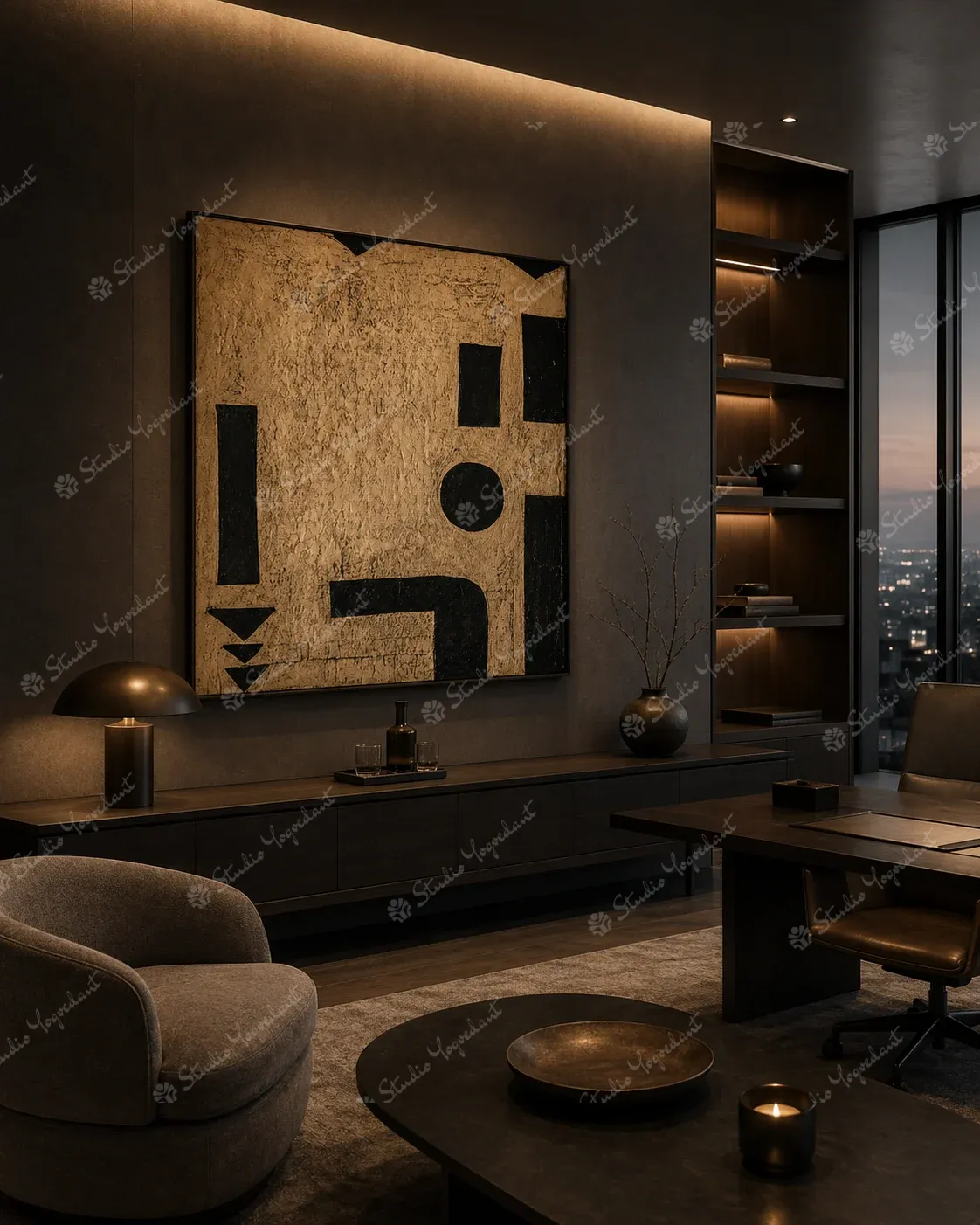 Modern Abstract Fine Art Canvas - Image 7