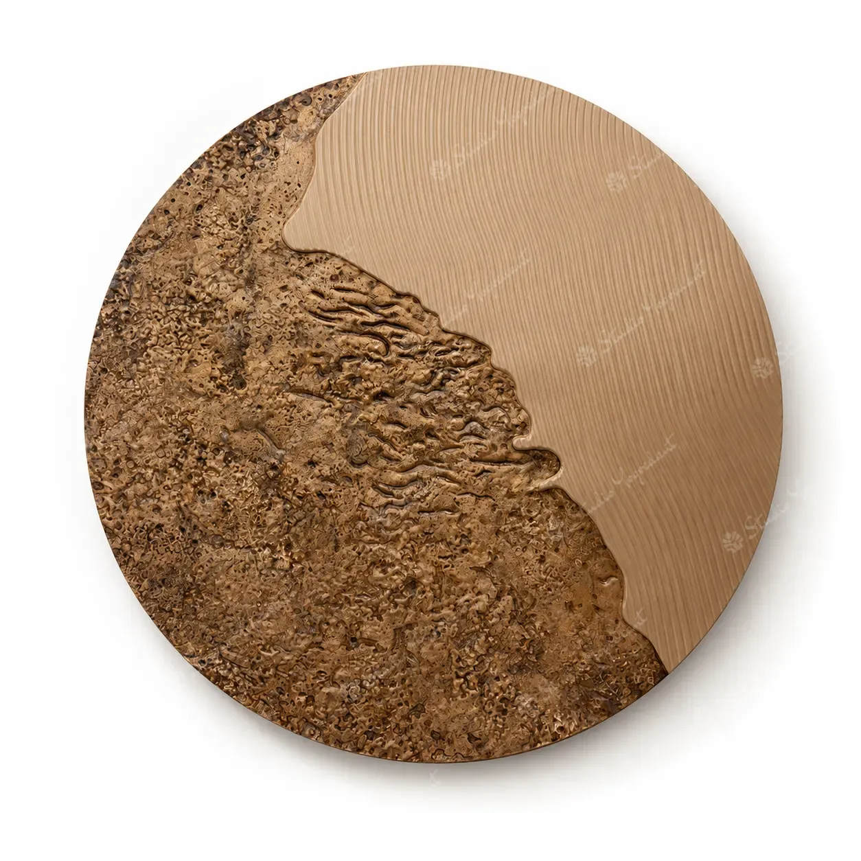 Textured Terra Circle Panel