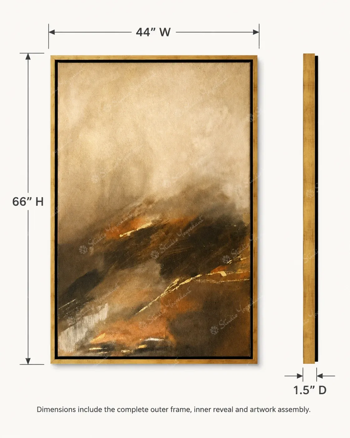 Modern Studio Canvas Painting - Image 5