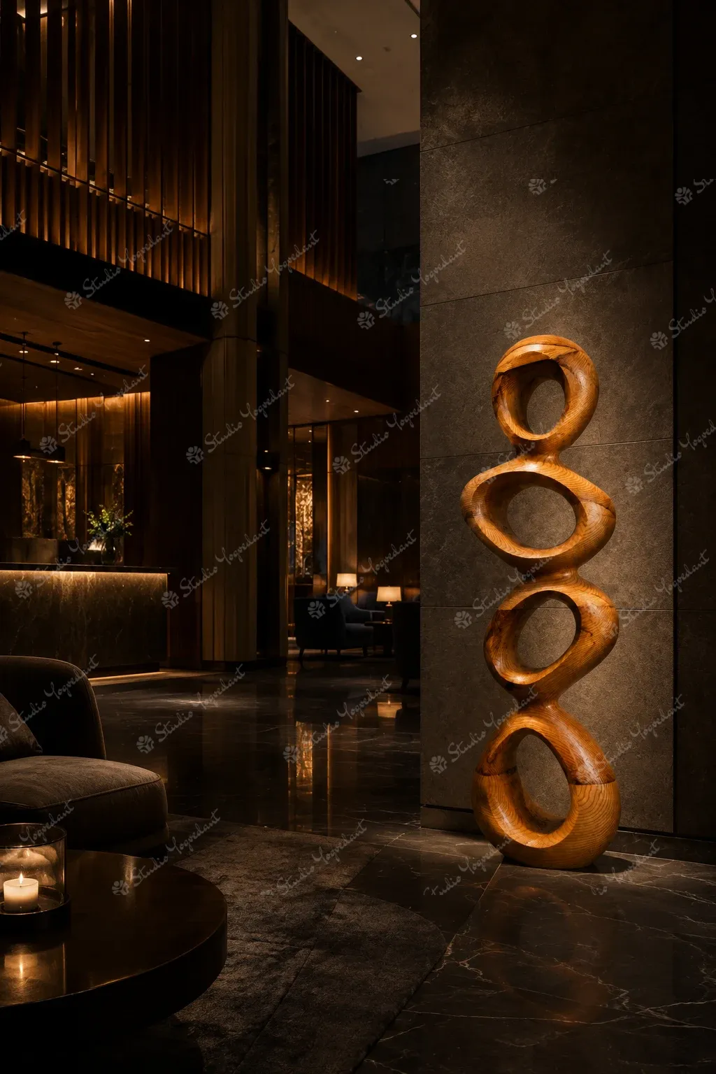 Wood Finish Organic Chain Totem - Image 8