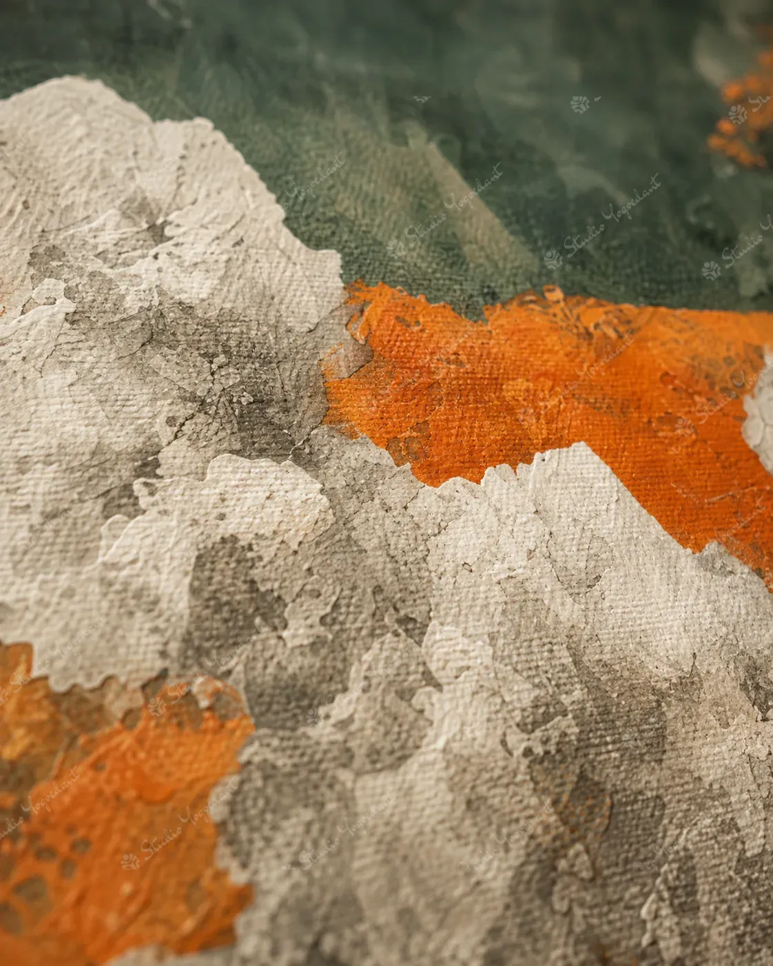 Textured Contemporary Canvas Painting - Image 2