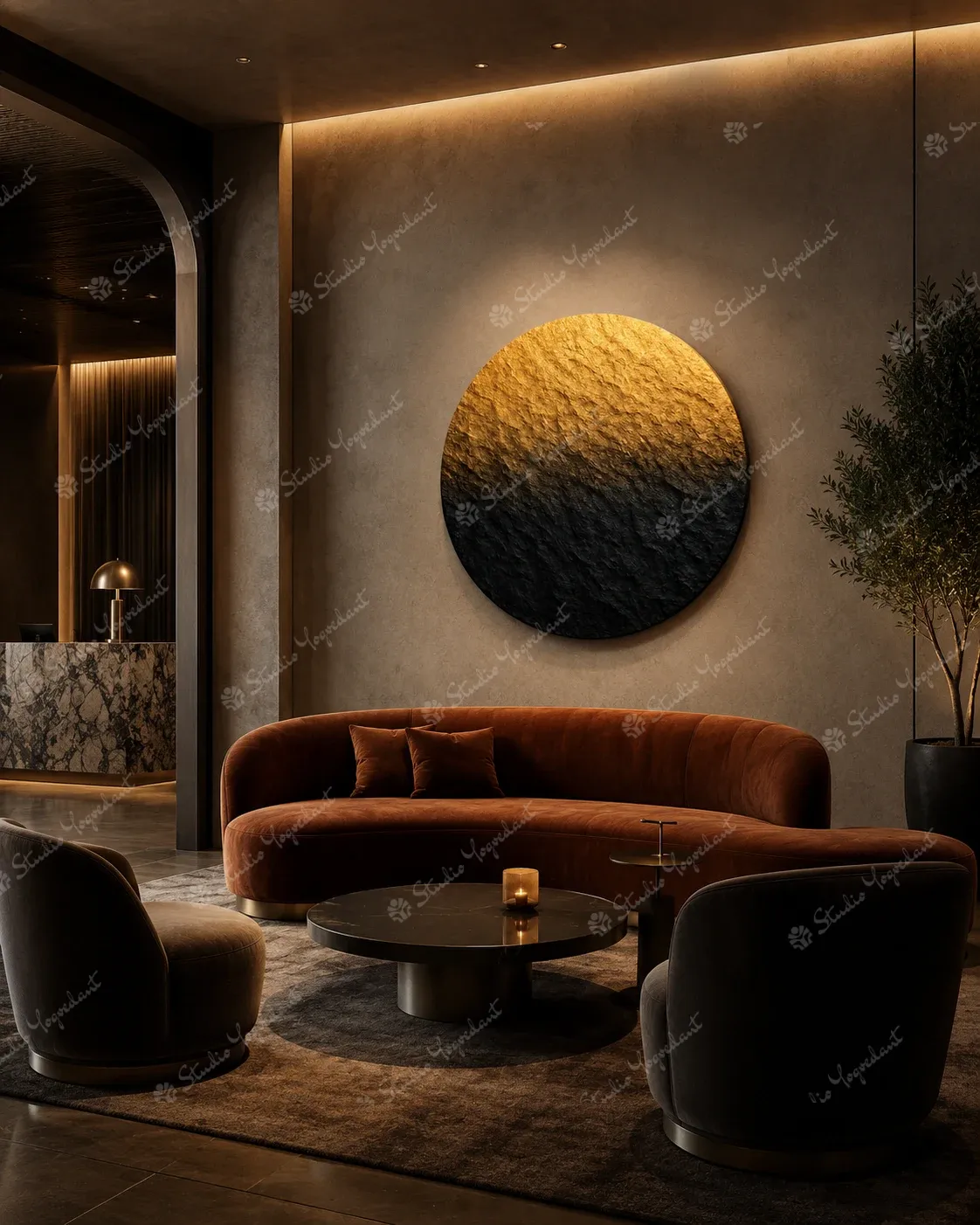 Sunset Ombre Circular Relief - Image 8