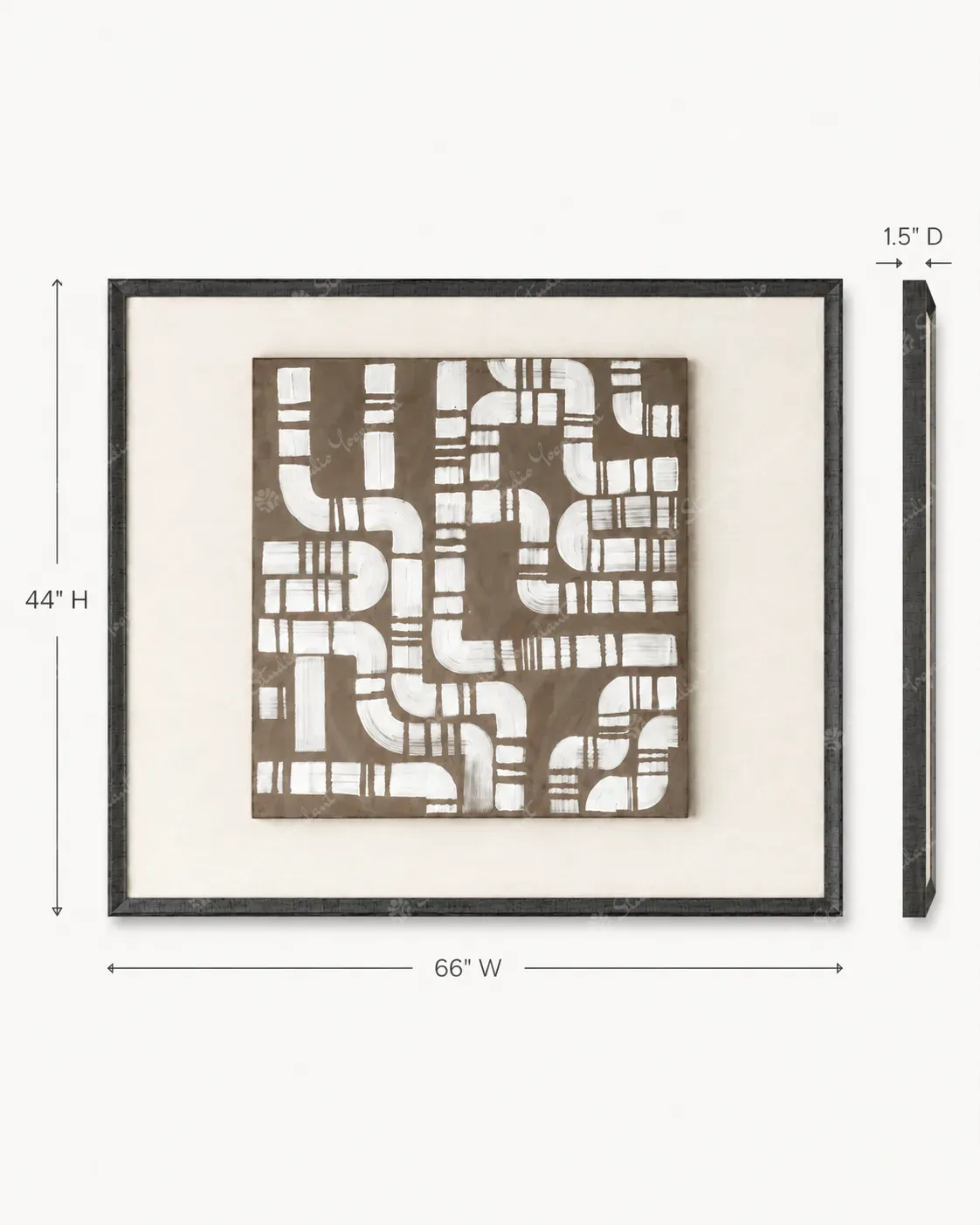 Gallery Neutral Abstract Painting - Image 4