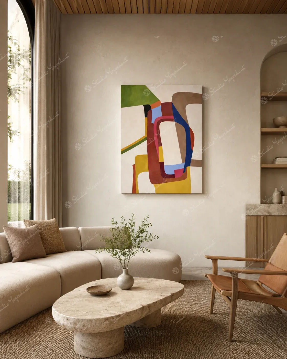Modern Abstract Canvas Study - Image 7