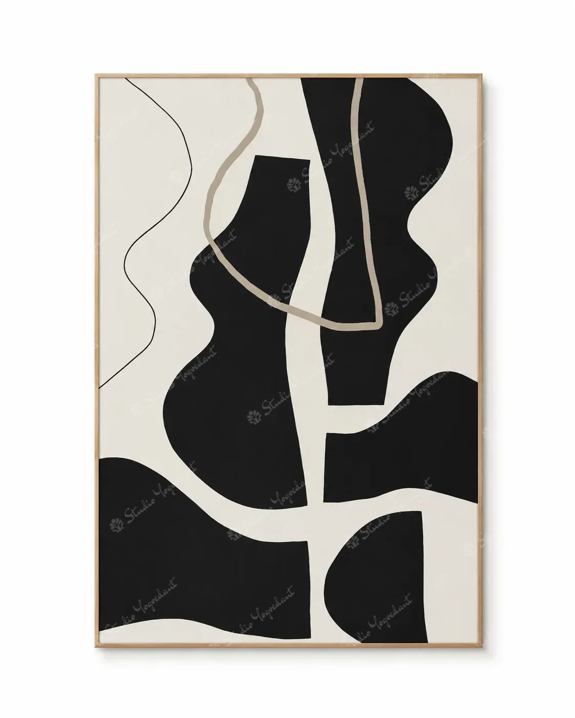 Abstract Shape Study Wall Art