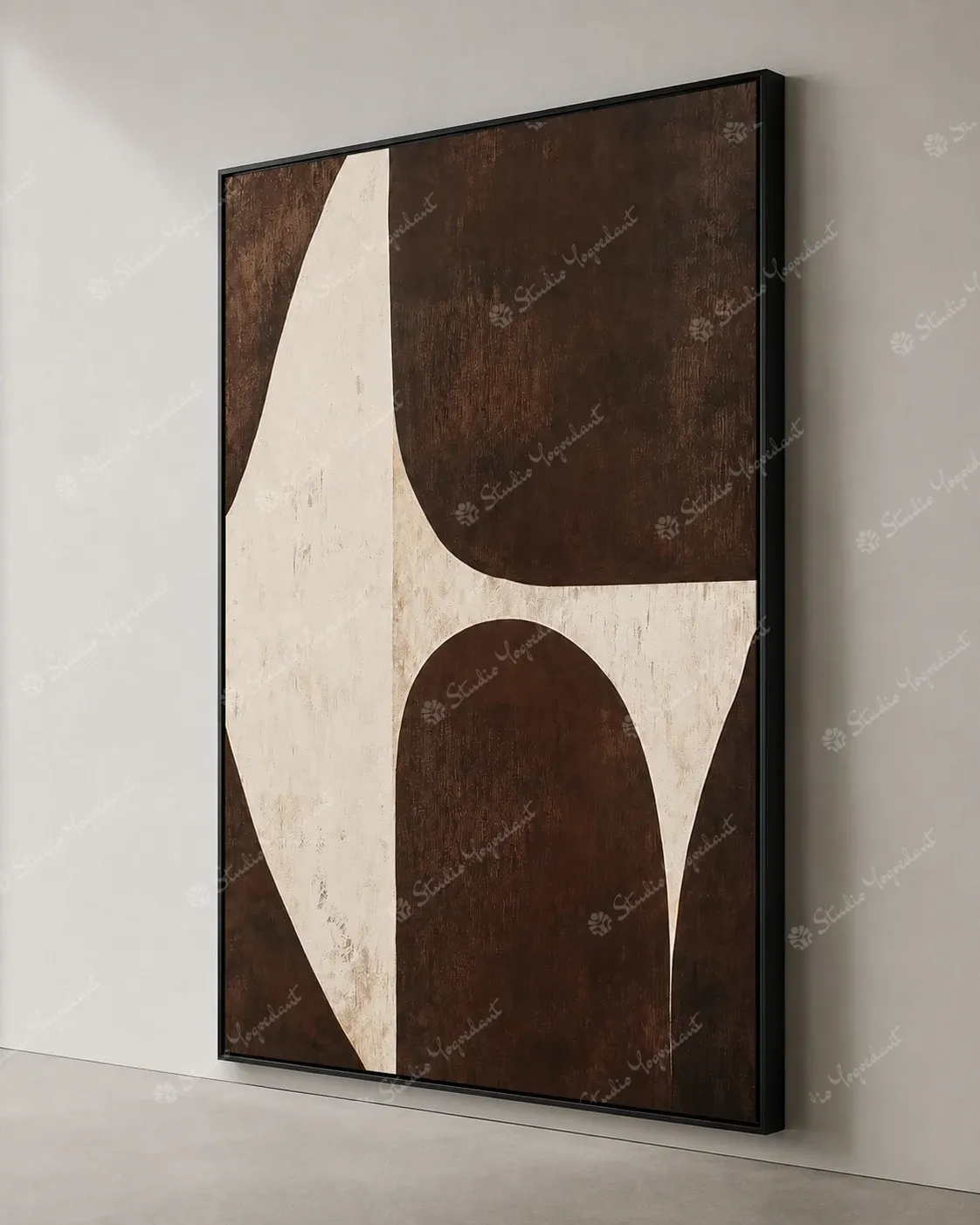 Layered Earth Abstract Painting - Image 6