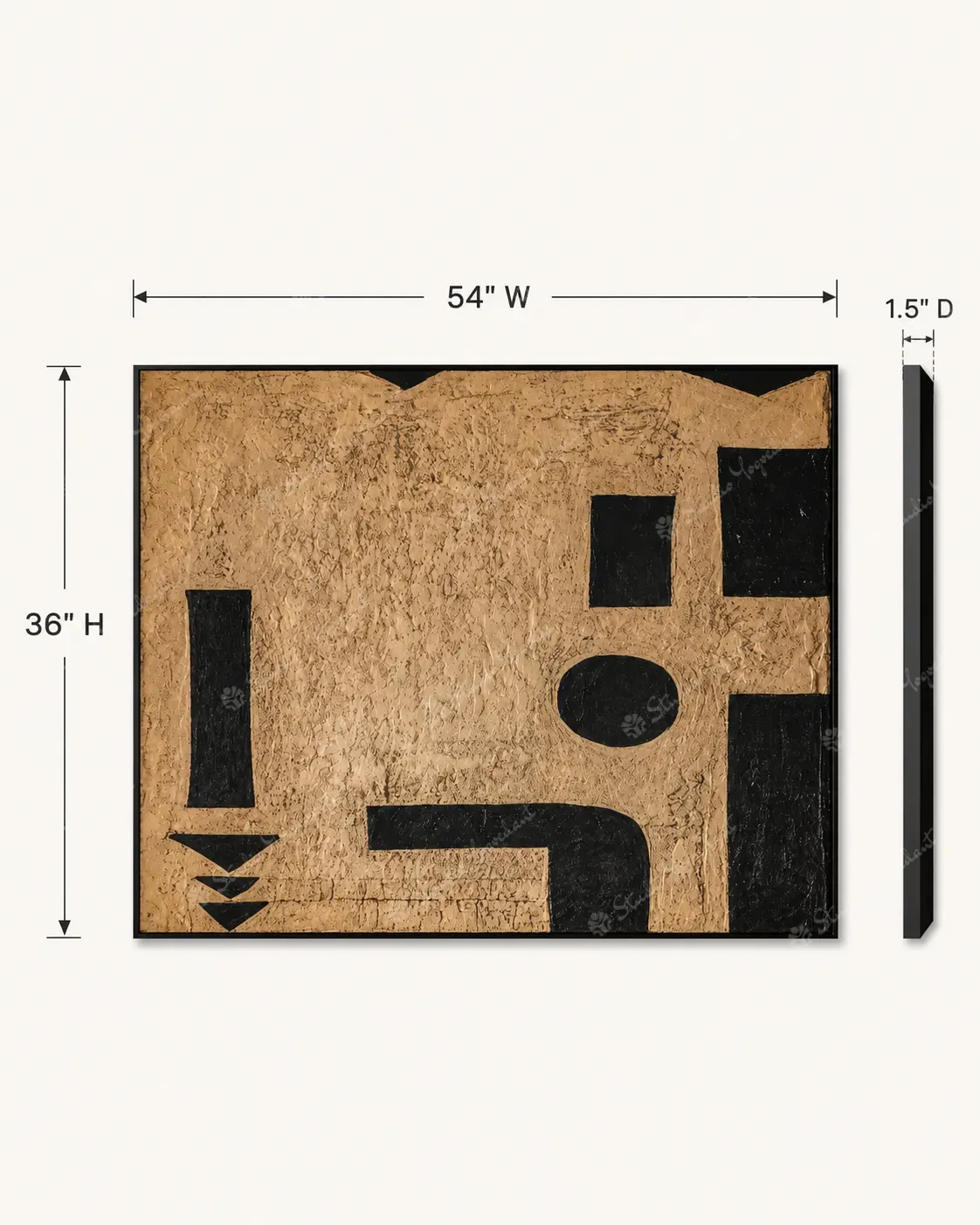 Modern Abstract Fine Art Canvas - Image 5
