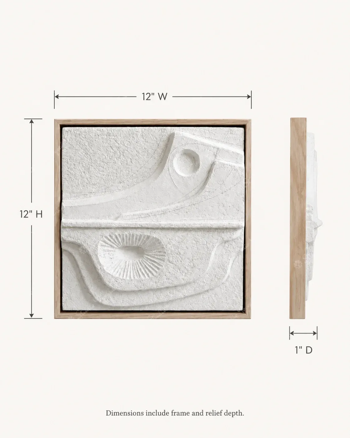 Small Abstract Relief Tile II - Image 4
