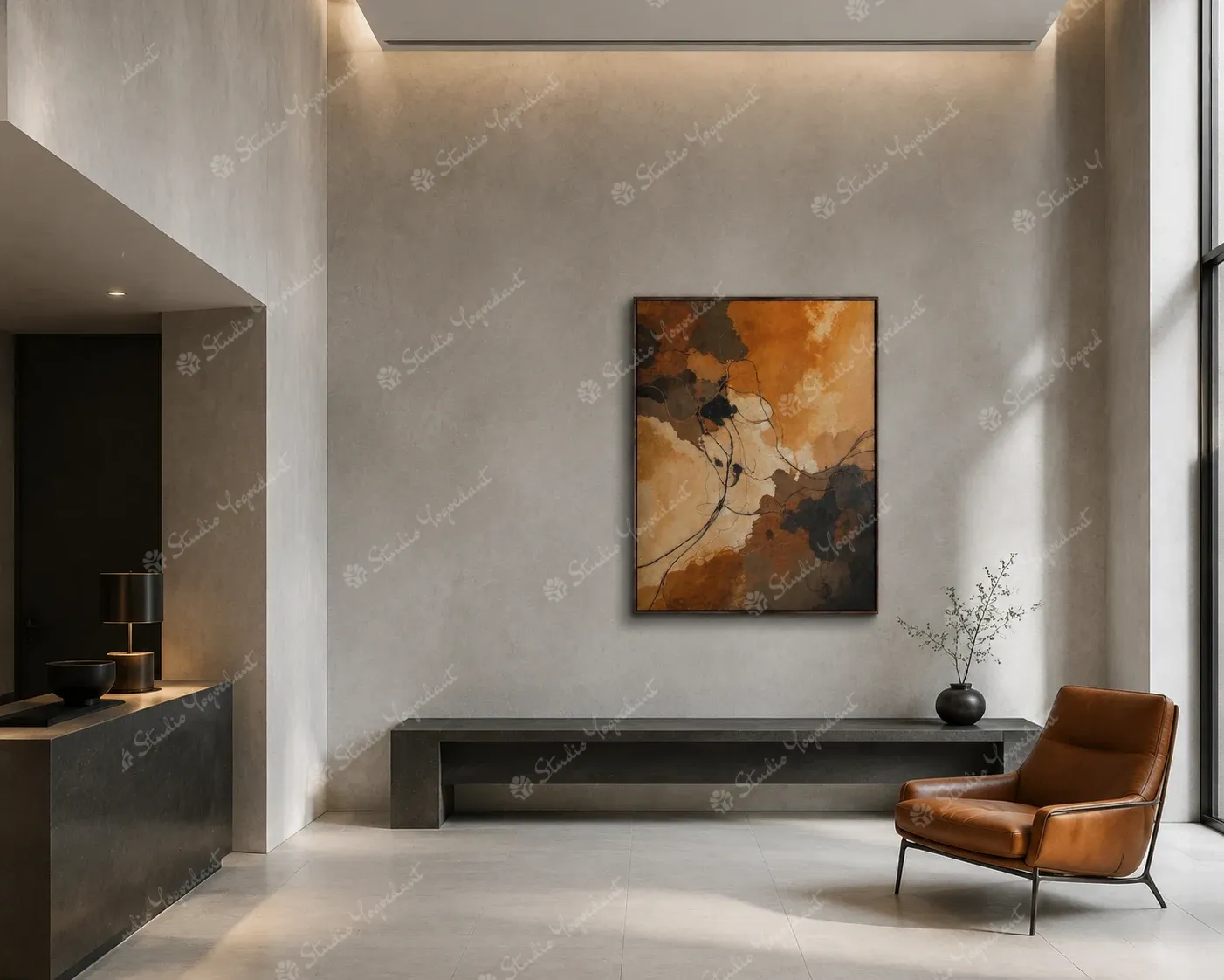 Textured Abstract Studio Painting - Image 7