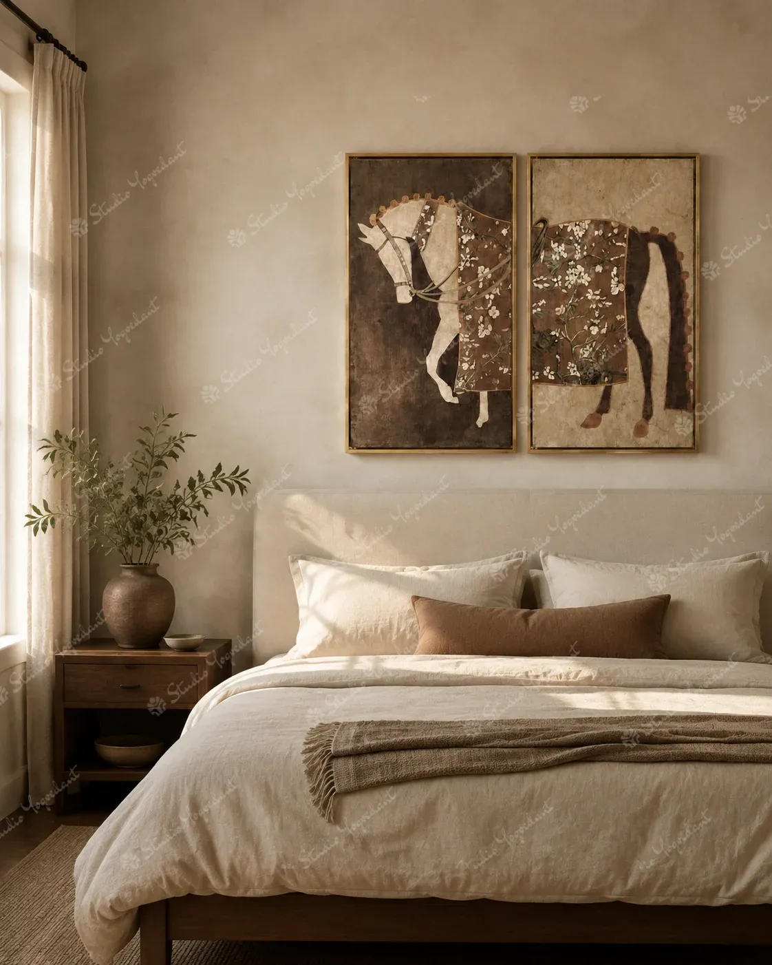 Muted Architectural Abstract Canvas - Image 7