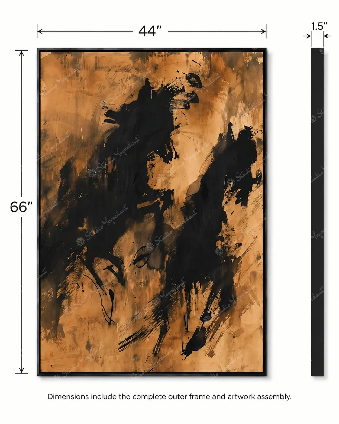 Soft Neutral Abstract Field Painting - Image 5