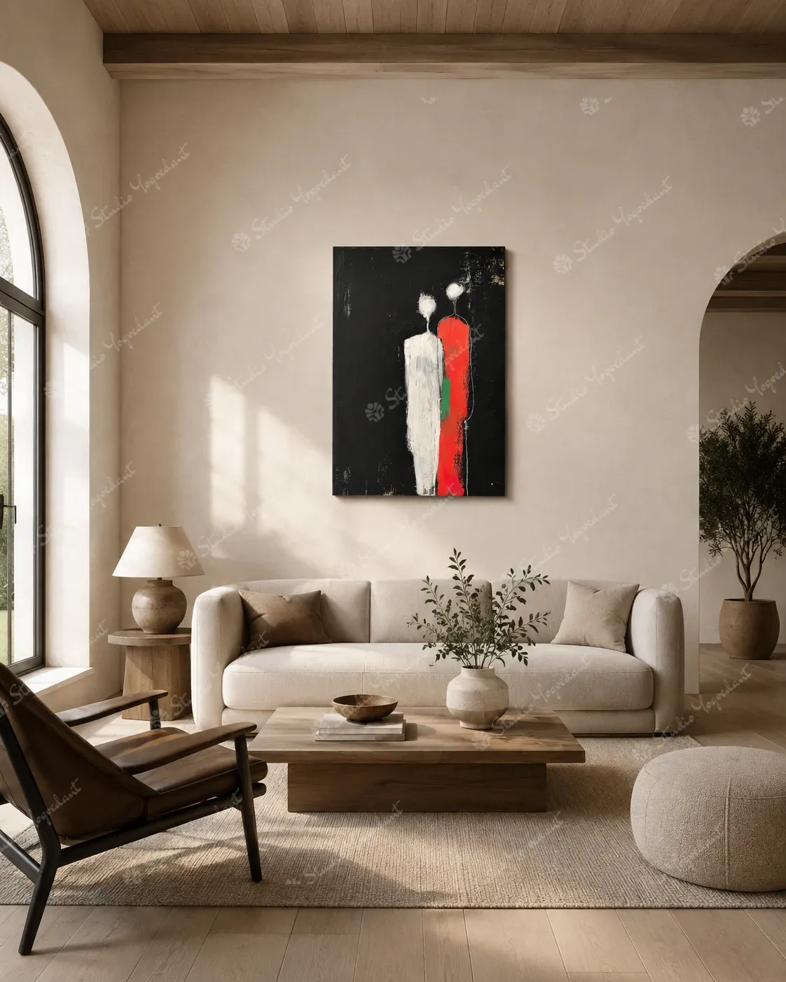 Abstract Human Forms Painting - Image 8