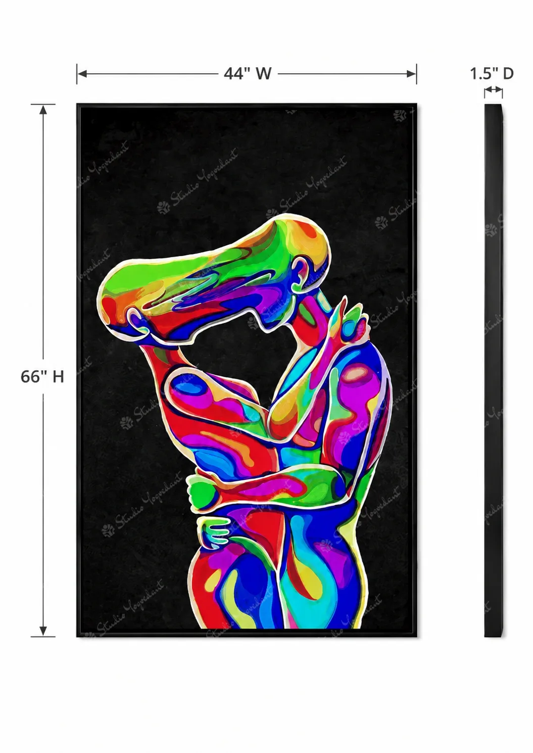 Neutral Studio Abstract Canvas - Image 5