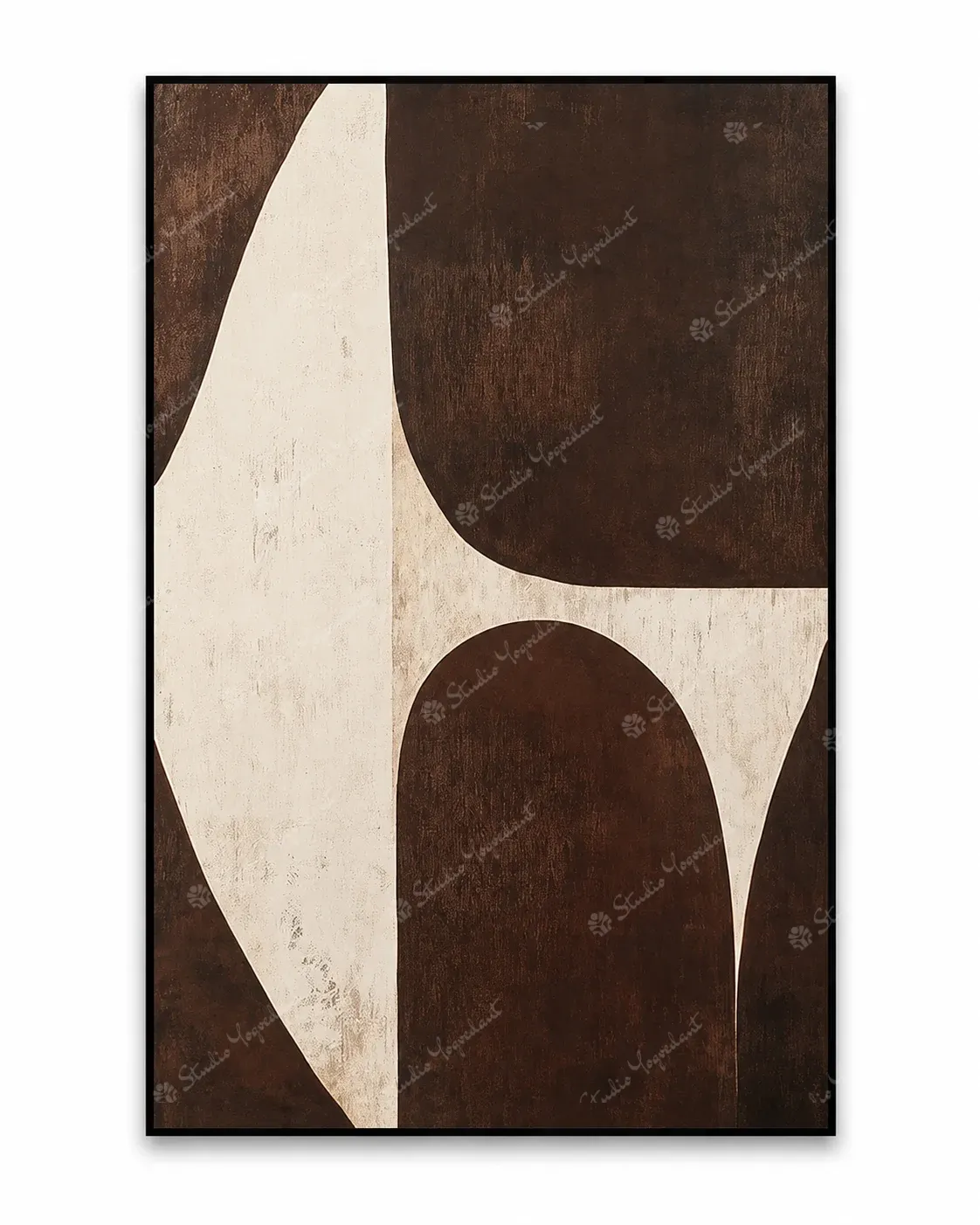 Layered Earth Abstract Painting