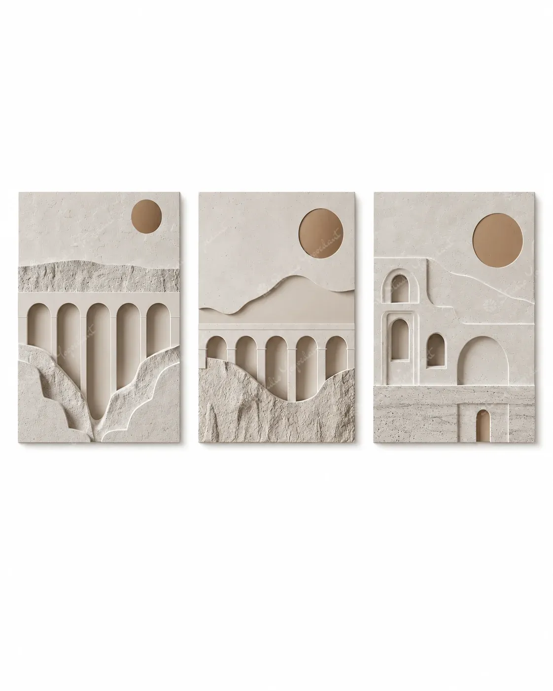 Wabi Sabi Layered Relief Set