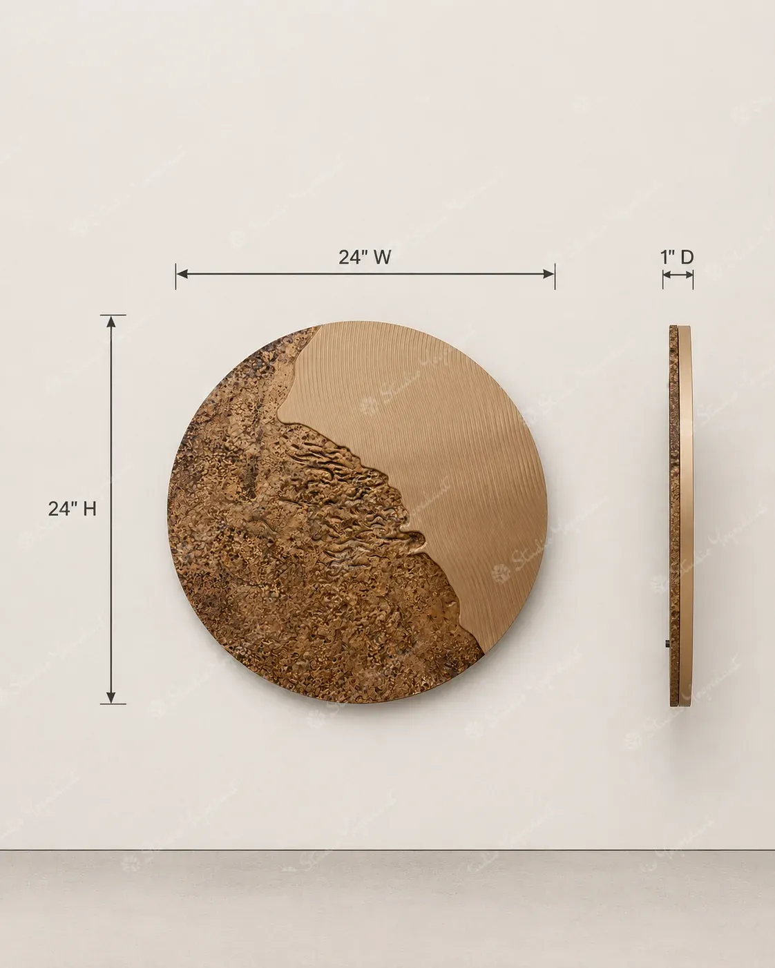 Textured Terra Circle Panel - Image 6