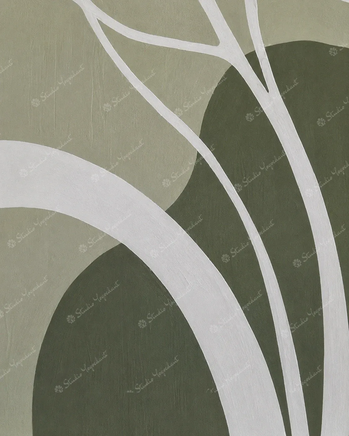Layered Contemporary Abstract Painting - Image 2