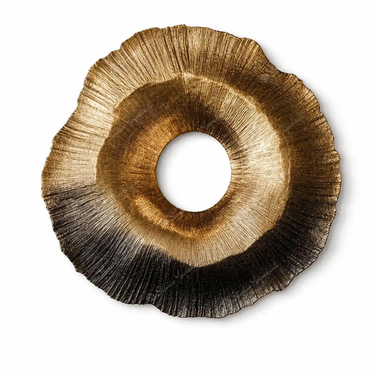 Golden Ripple Halo Wall Art