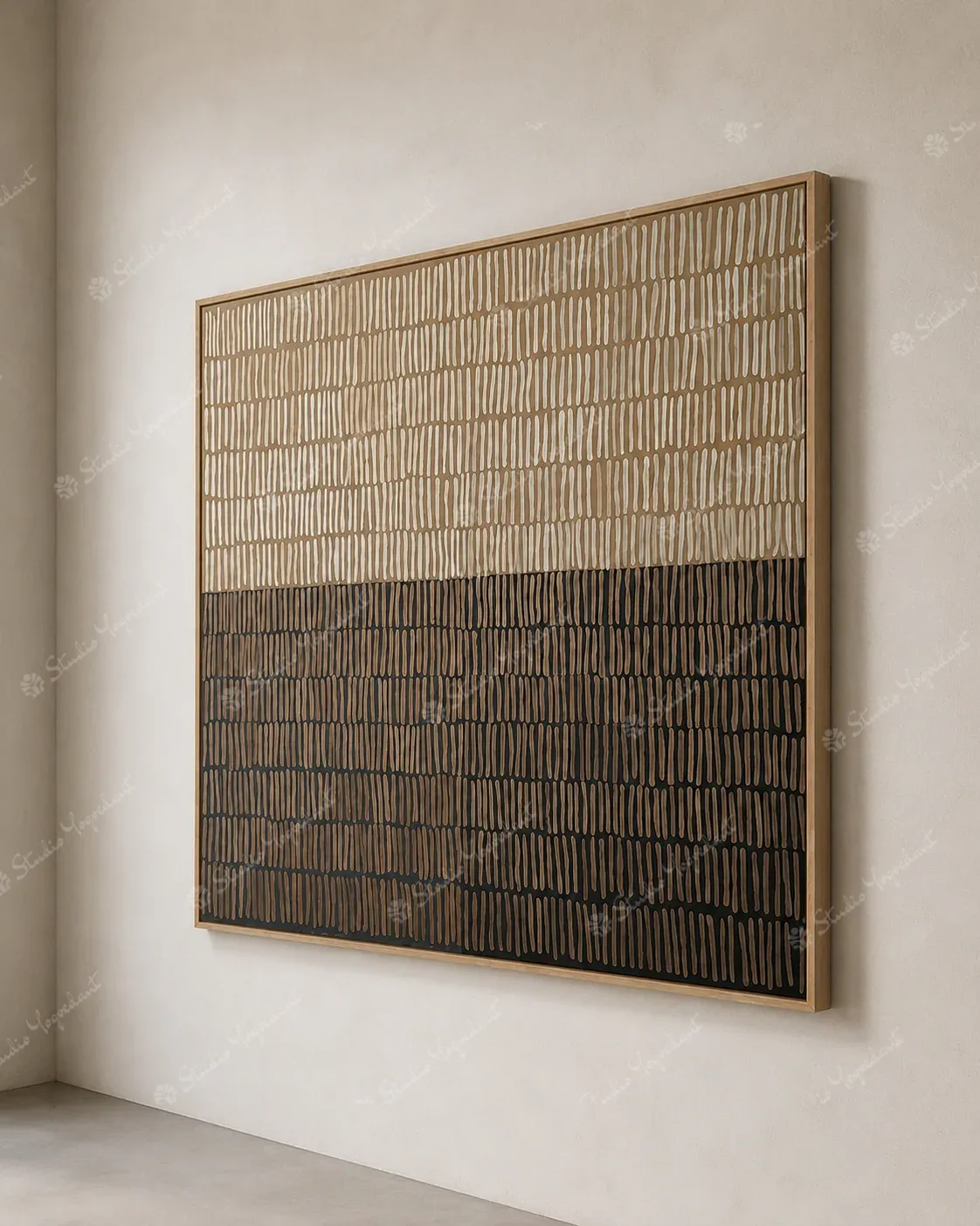 Warm Abstract Interior Canvas Painting - Image 6