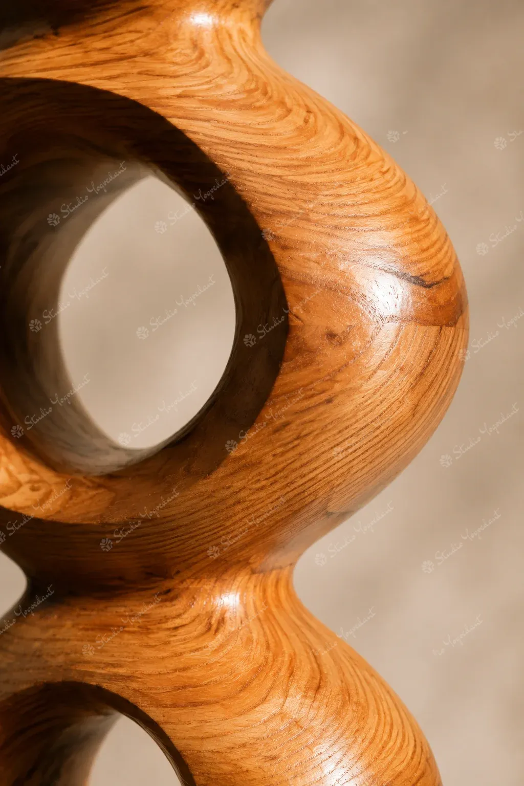 Wood Finish Organic Chain Totem - Image 2