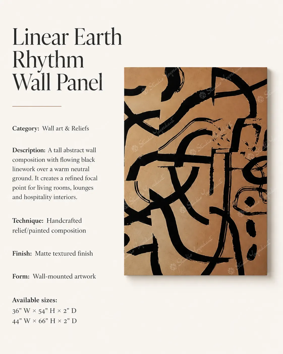 Linear Earth Rhythm Wall Panel - Image 3