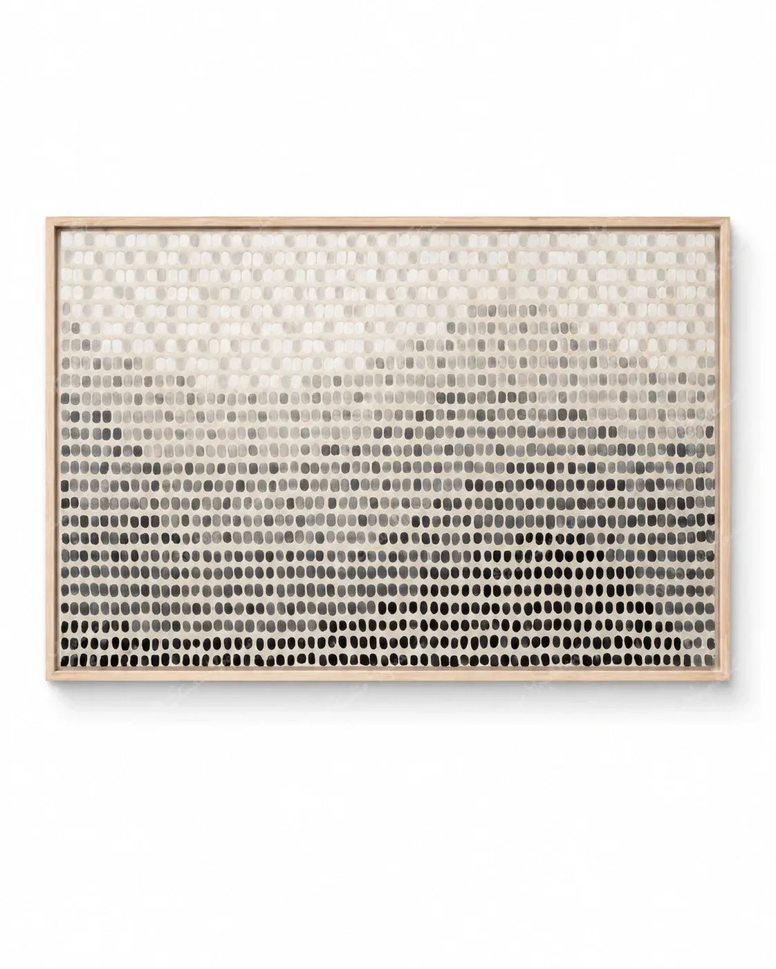 Neutral Dotted Gradient Abstract Painting