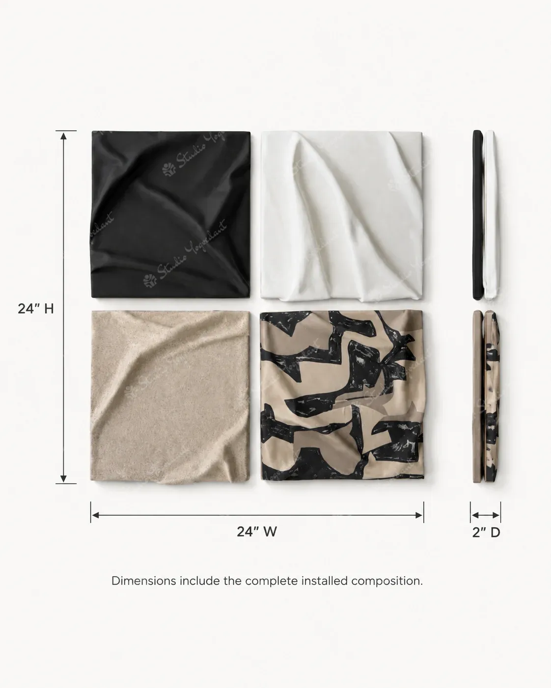 Monochrome Folded Tile Quadrant - Image 4