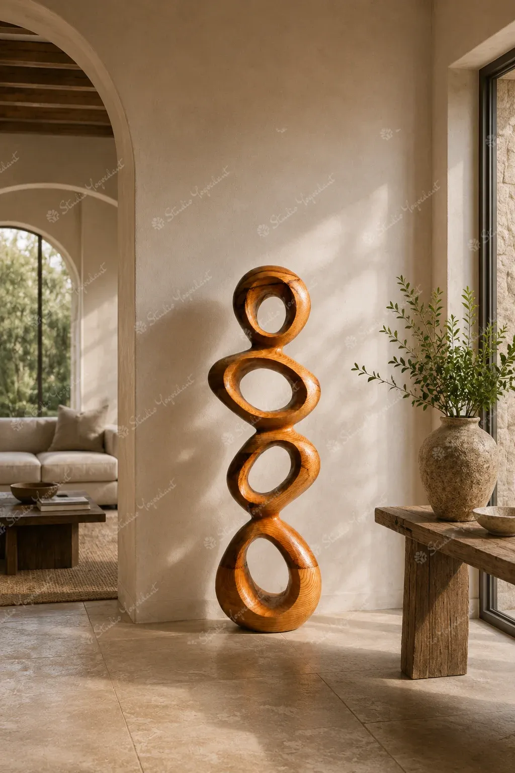 Wood Finish Organic Chain Totem - Image 7
