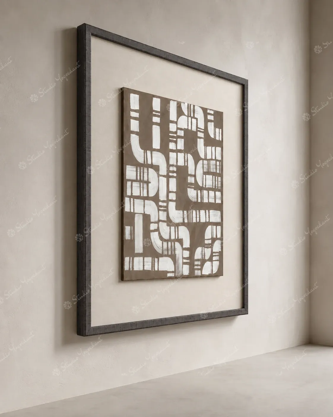 Gallery Neutral Abstract Painting - Image 6
