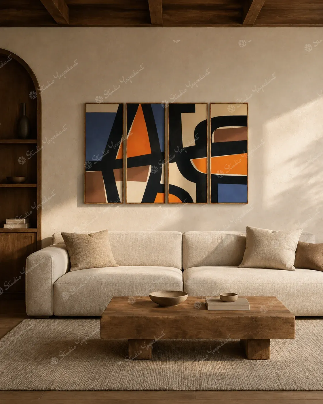 Quiet Contemporary Abstract Painting - Image 8